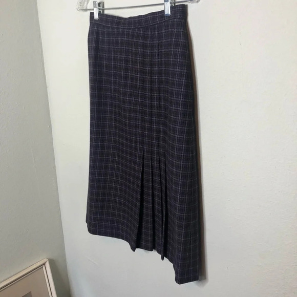 Plaid Wool Blend Skirt Size 5 - Picture 2 of 5